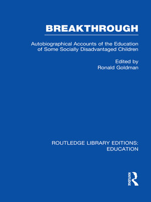 cover image of Breakthrough (RLE Edu M)